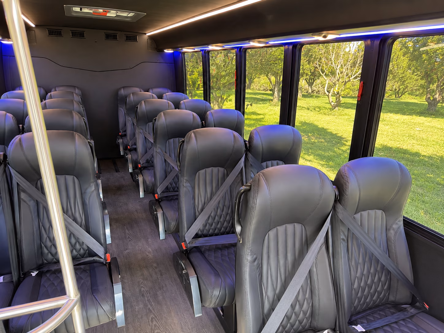 15 passenger minibus interior