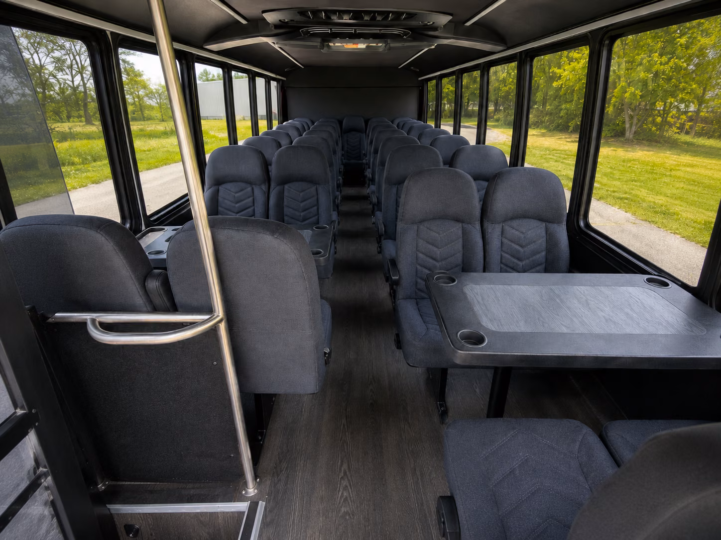 huntington beach 18 passenger minibus interior