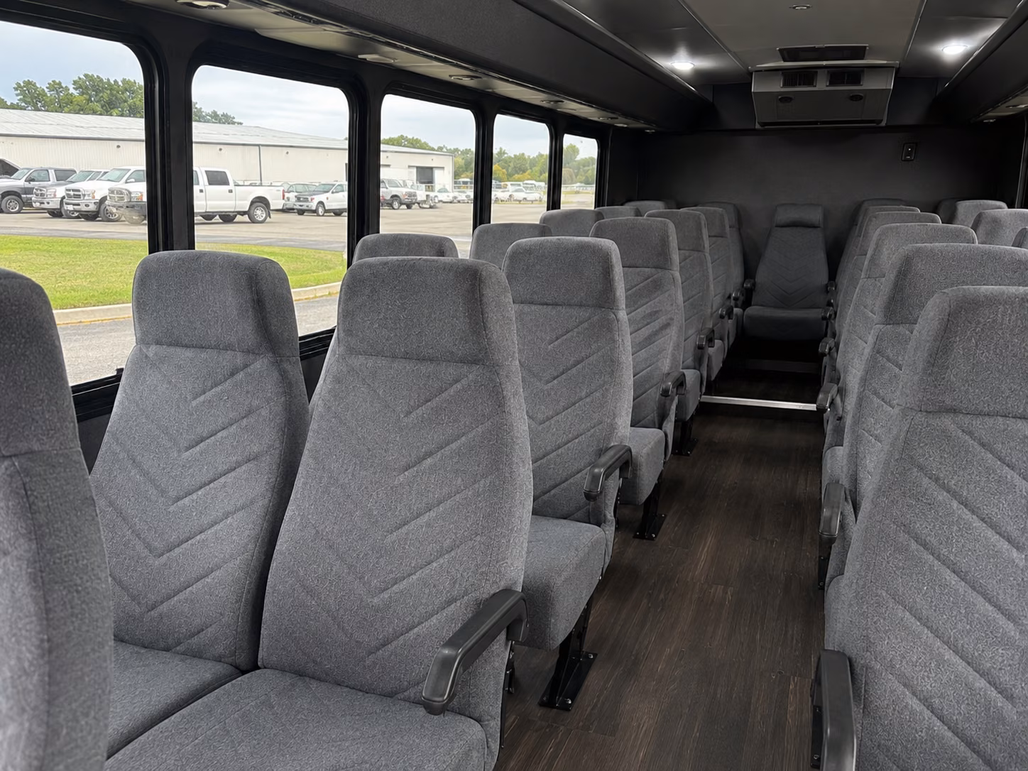huntington beach 20 passenger minibus interior