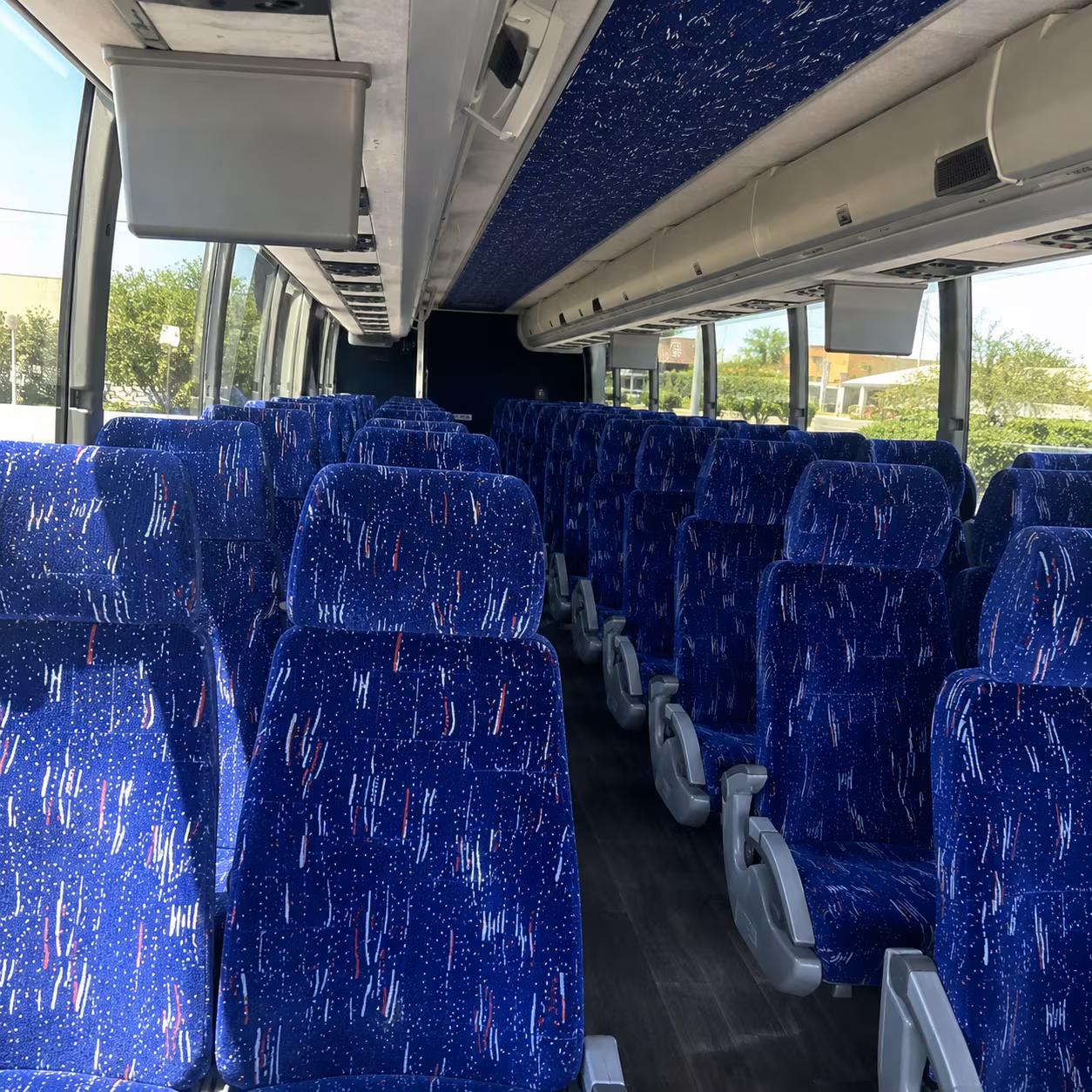 huntington beach 56 passenger charter bus interior