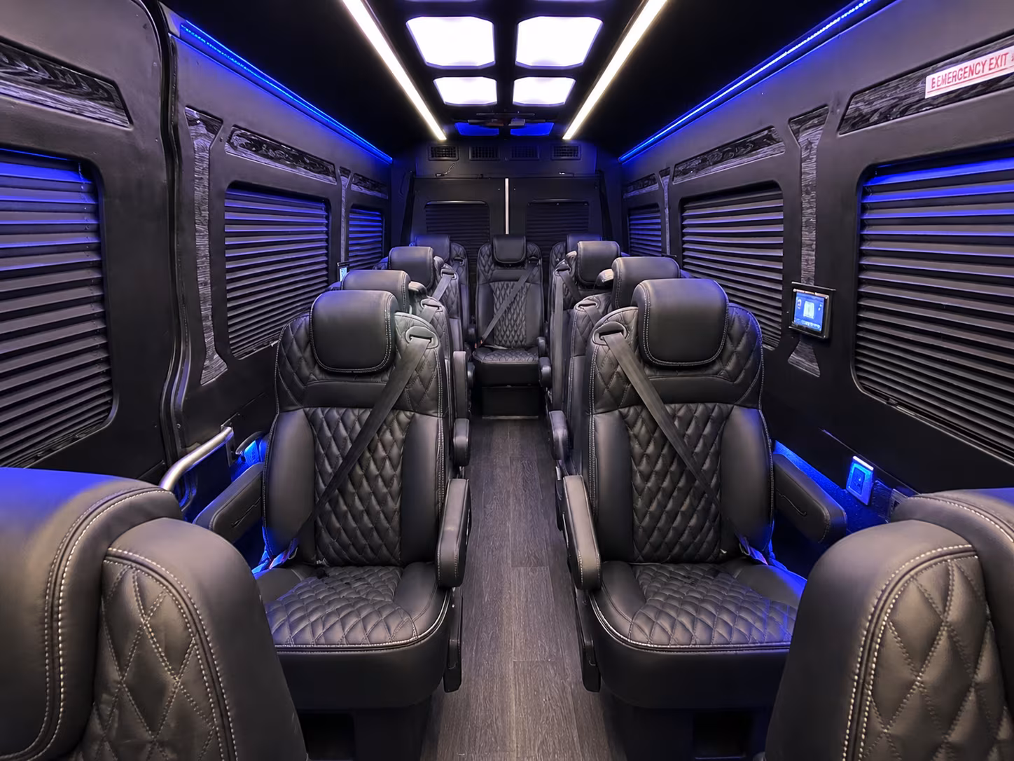huntington beach sprinter van with driver interior